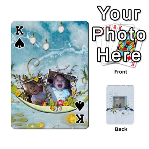 King Branndons 4 Playing Cards By Sherry Front - SpadeK