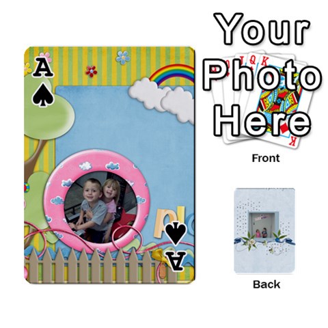 Ace Branndons 4 Playing Cards By Sherry Front - SpadeA