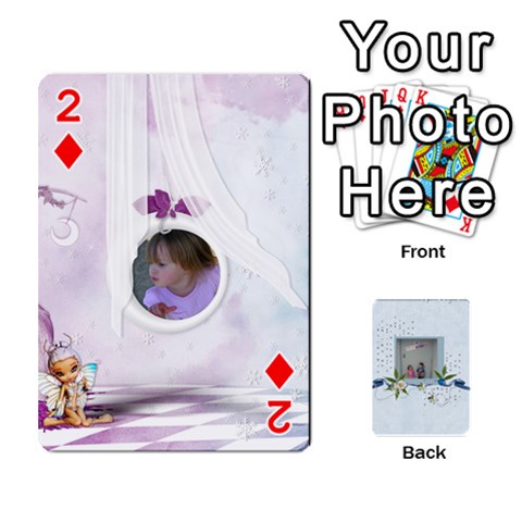 Branndons 4 Playing Cards By Sherry Front - Diamond2