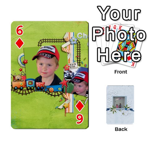 Branndons 4 Playing Cards By Sherry Front - Diamond6
