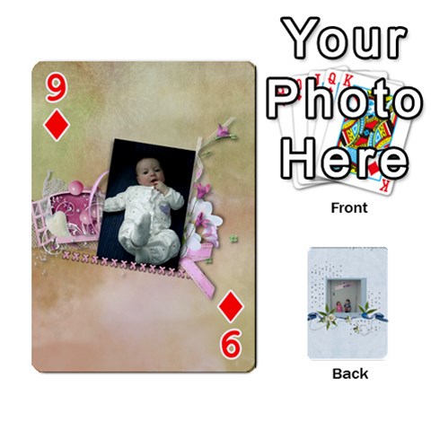 Branndons 4 Playing Cards By Sherry Front - Diamond9