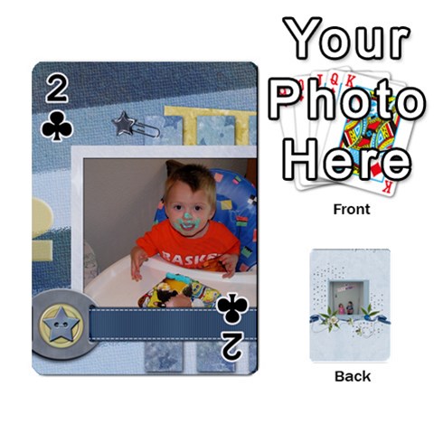Branndons 4 Playing Cards By Sherry Front - Club2