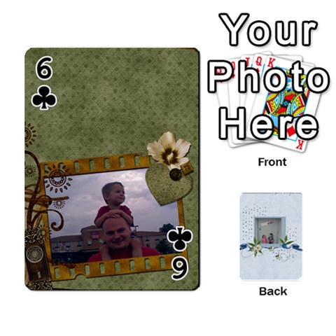 Branndons 4 Playing Cards By Sherry Front - Club6
