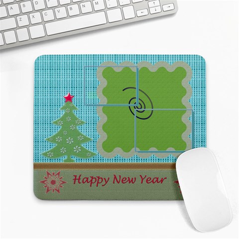 Happy New Year Mousepad By Daniela Front