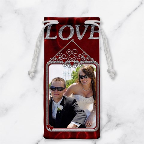 Love Jewelry Bag/glasses Case By Lil Front