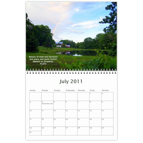 Calendar By Theresa Kelly Jul 2011