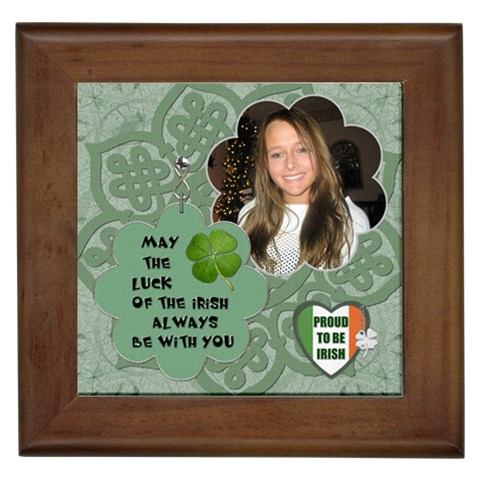Luck Of The Irish Framed Tile By Lil Front