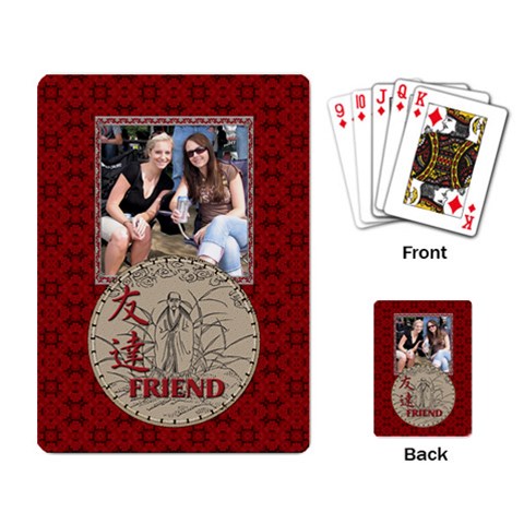 My Frirend Playing Cards By Lil Back