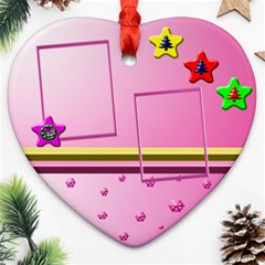 Baby s first Christmas - heart ornament - Ornament (Heart) Baby s first Christmas - heart ornament - Ornament (Heart)