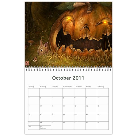 Calender By Shannel Oct 2011