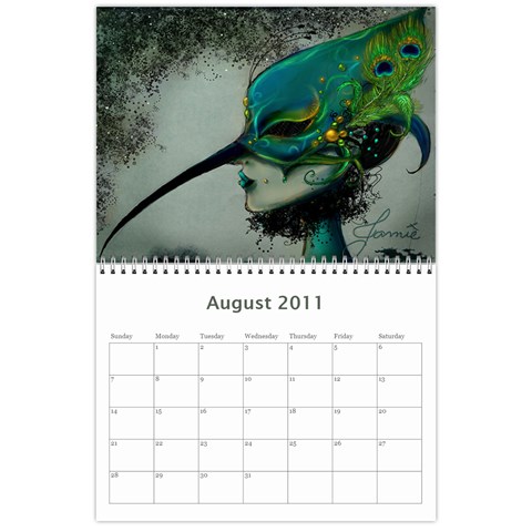 Calender By Shannel Aug 2011