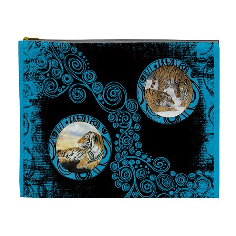 Tyger Tyger Extra Large Cosmetic Bag By Catvinnat Front