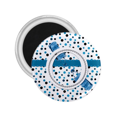 Magnet Blue Brown  By Brooke Front