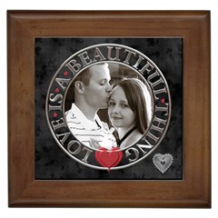 Love Is A Beautiful Thing Framed Tile