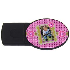 Purple flower - USB Flash Drive Oval (2 GB) Purple flower - USB Flash Drive Oval (2 GB)