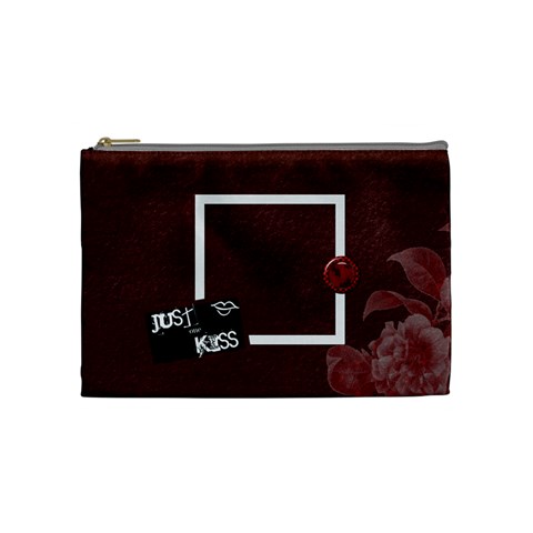 Love Medium Cosmetic Bag By Lisa Minor Front