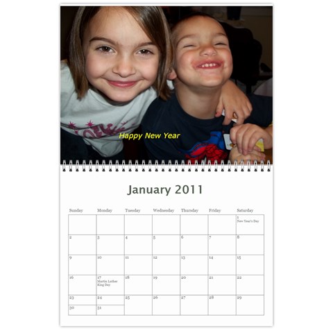 Calendar By Jessica Jan 2011