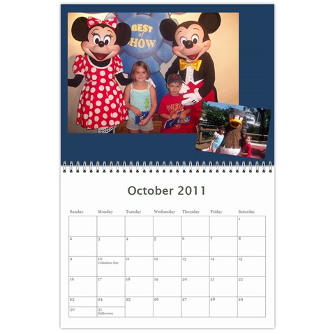 Calendar By Jessica Oct 2011