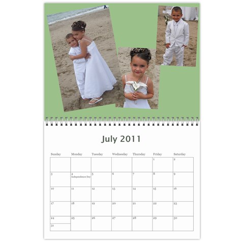 Calendar By Jessica Jul 2011