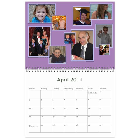Tootie s Calendar 2011 By Colton Apr 2011