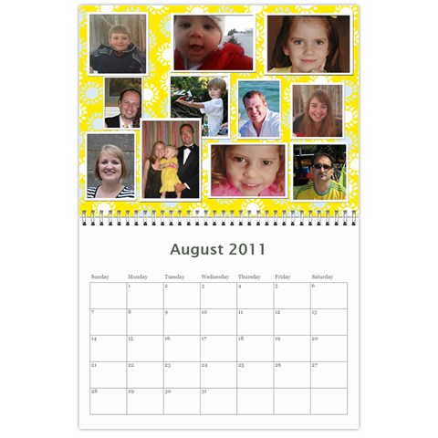 Tootie s Calendar 2011 By Colton Aug 2011