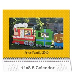 Price Family 2010 - Wall Calendar 11  x 8.5  (12-Months)