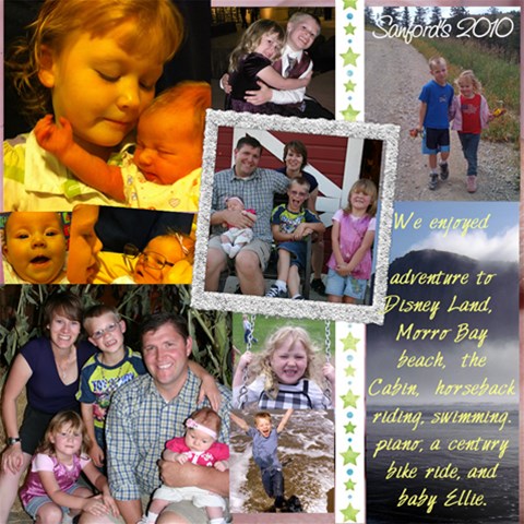 2010 Scrapbook By Lynn 12 x12  Scrapbook Page - 1