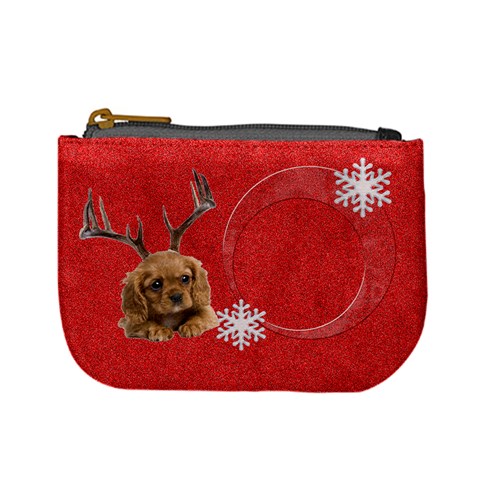 Christmas Puppy Coin Purse By Laurrie Front