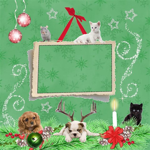 Cat & Dog 12x12 Scrap Page By Laurrie 12 x12  Scrapbook Page - 1