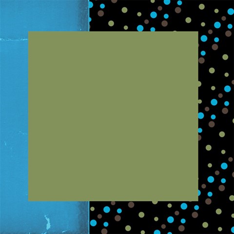 Blue Green Brown  By Brooke 12 x12  Scrapbook Page - 12