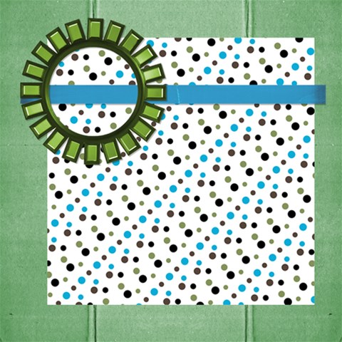 Blue Green Brown  By Brooke 12 x12  Scrapbook Page - 8