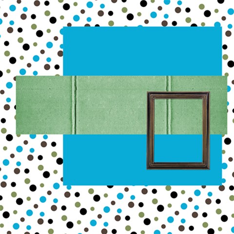Blue Green Brown  By Brooke 12 x12  Scrapbook Page - 9