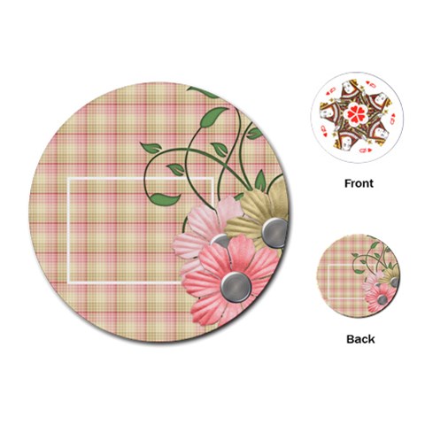 Amore Round Playing Cards 1 By Lisa Minor Front