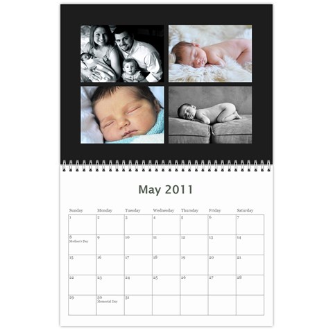 Calendar 2011 By Courtney Milam May 2011