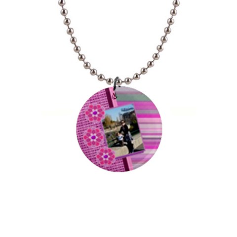 Purple Flowers Necklace By Daniela Front