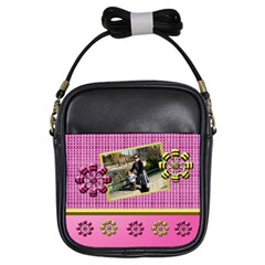 Pink & Yellow sling bag - Girls Sling Bag