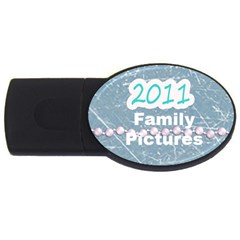 2011 family pics usb - USB Flash Drive Oval (4 GB)