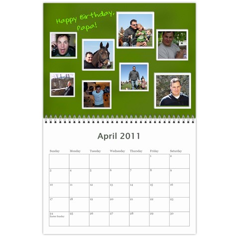 12 Mos Calendar By Marion Gates Apr 2011
