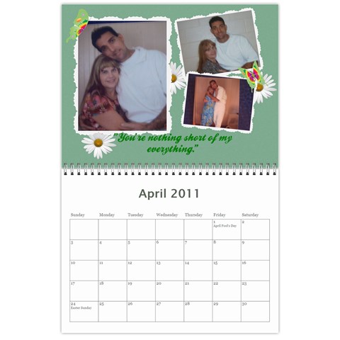 Moms Calendar By Kelli Ward Apr 2011