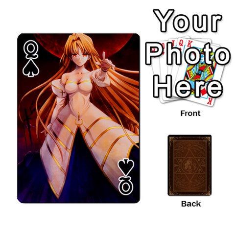 Queen Type Moon Deck By Rmx Front - SpadeQ