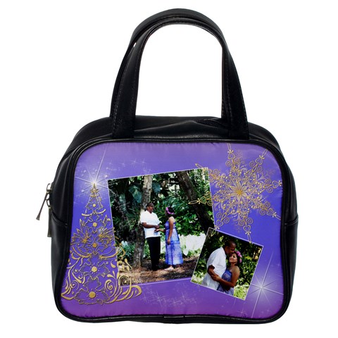 Gold Xmas Tree With Sparkles Purse By Ivelyn Front