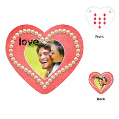 Pearly heart love cards - Playing Cards Single Design (Heart)