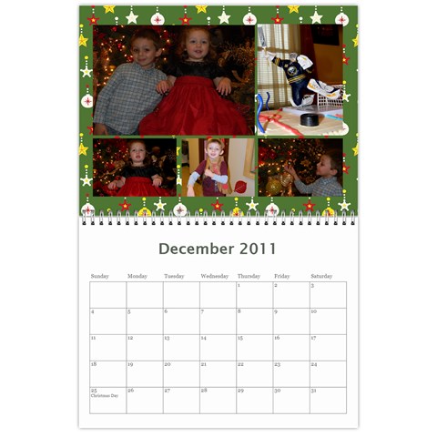 Family Calendar By Marcela Dec 2011