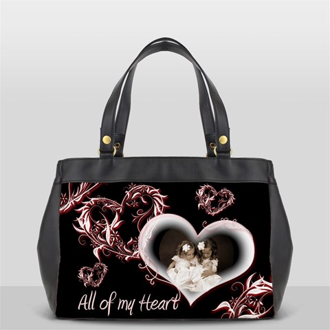 All Of My Heart Oversized Office Bag By Catvinnat Front