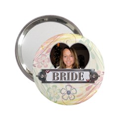 Bride Handbag Mirror - 2.25  Handbag Mirror