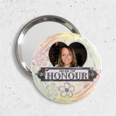 Maid Of Honour (canadian Spelling) Handbag Mirror By Lil Front