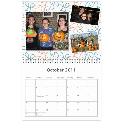 2011 Calendar Oct 2011