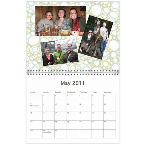 2011 Calendar May 2011