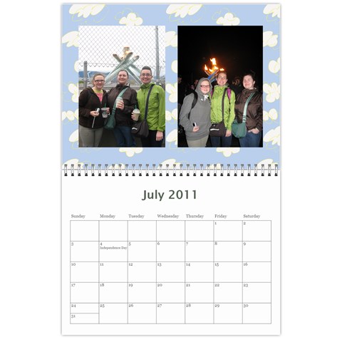 2011 Calendar Jul 2011