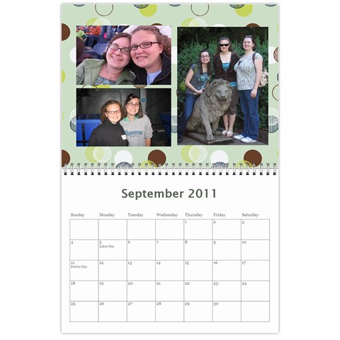 2011 Calendar Sep 2011